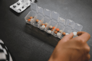 a pill organizer